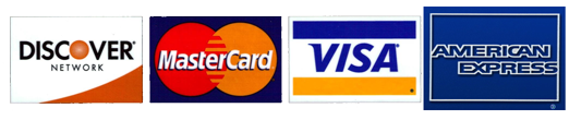 Payment-Options-cards We accept Discover, MasterCard, VISA, and American Express